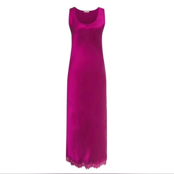 NWT Gold Hawk Chris Bias Tank Silk Maxi Dress In Fuchsia Size Small $305 MSRP - Picture 1 of 5